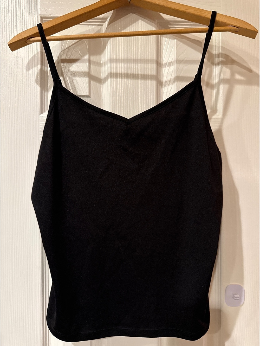 International Concepts Black Spaghetti Strap Camisole Top XL